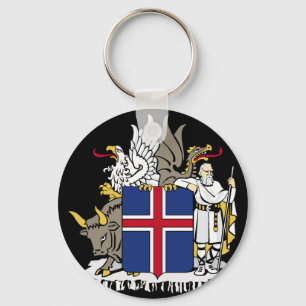 ijslands embleem sleutelhanger