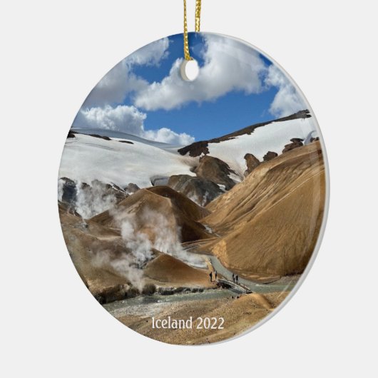 IJslands hooglandsieraad Keramisch Ornament (Links)