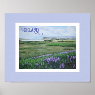 IJslands landschap door Pola.B.Alex fijne kunst Poster