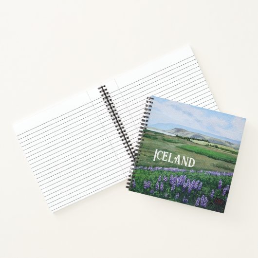 IJslands landschap door Pola.B.Alex Notitieboek (Binnen)