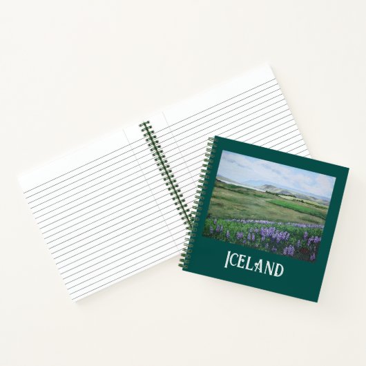 IJslands landschap door Pola.B.Alex-Notitieboek Notitieboek (Binnen)