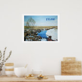 IJslands landschap door Pola.B.Alex-Poster Poster (Keuken)