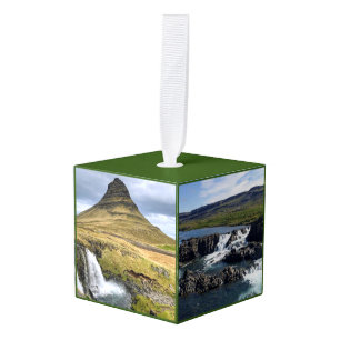 IJslands landschap - Fotokubus ornament