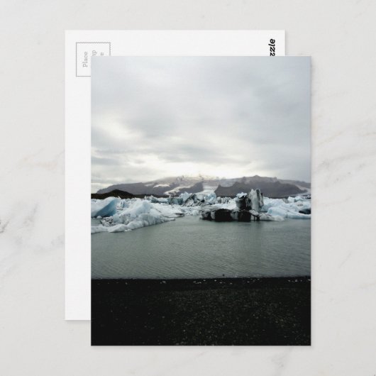 IJslands landschap - Jökulsárlón Glacier Briefkaart (Voorkant / Achterkant)