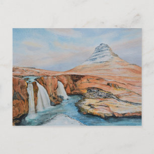 IJslands landschap van Mike Paget Briefkaart