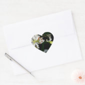 IJslands ontwerp - Collectie met messing en blauw Hart Sticker (Envelop)