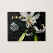 IJslands ontwerp - Collectie met messing en blauw Legpuzzel (Horizontaal)