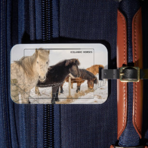 IJslands paard Bagagelabel