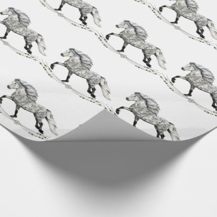 IJslands Paard Gra Cadeaupapier