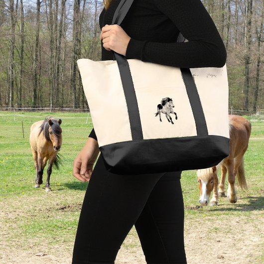 IJslands paard in beweging Tote Bag