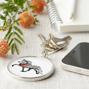 IJslands Paard Kerstmis Sleutelhanger