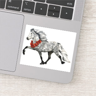 IJslands Paard Kerstmis Sticker