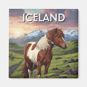 IJslands paard op IJsland Magneet