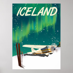 IJslands skipvliegtuig poster