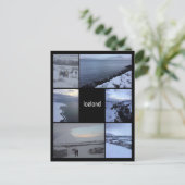 IJslands winterlandschap Briefkaart (Staand voorkant)