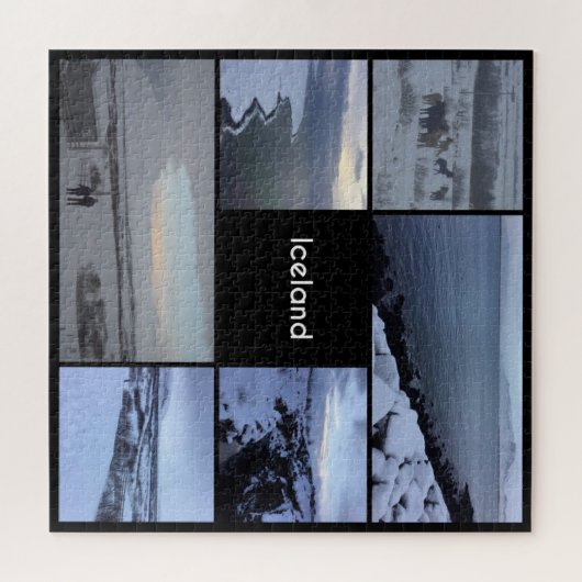 IJslands winterlandschap Legpuzzel (Horizontaal)