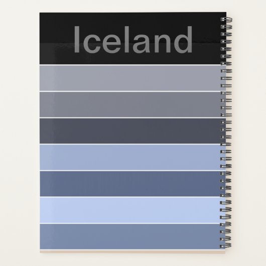 IJslands winterlandschap Planner (Achterkant)
