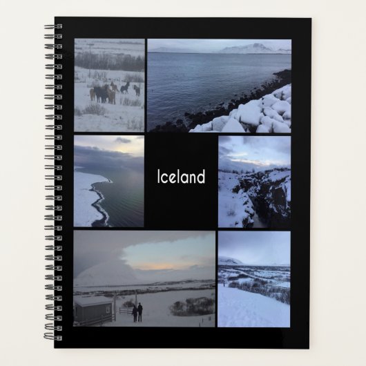 IJslands winterlandschap Planner (Voorkant)