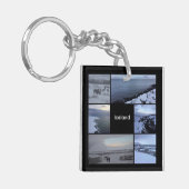 IJslands winterlandschap Sleutelhanger (Voorkant Links)