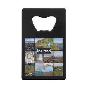 IJslands zomerlandschap Kredietkaart Flessenopener