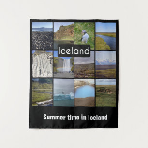 IJslands zomerlandschap Wandkleed