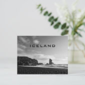 IJslands zwarte strand souvenir briefkaart (Staand voorkant)