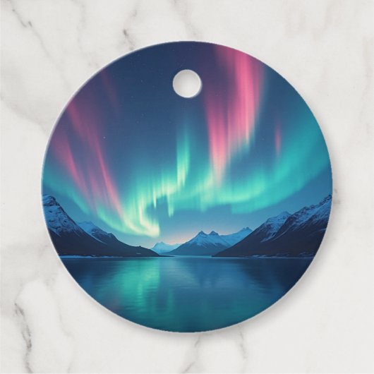 IJslandse Aurora Bedankjes Labels (Voorkant)