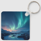 IJslandse Aurora Sleutelhanger (Achterkant)