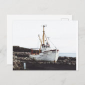 IJslandse Boat Briefkaart (Voorkant / Achterkant)