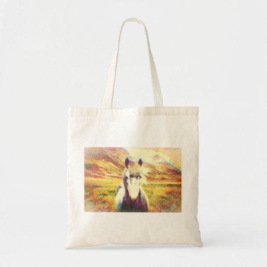 IJslandse digitale kunst Tote Bag (Voorkant)