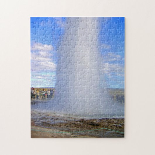 IJslandse geiser uitzicht puzzel (Verticaal)