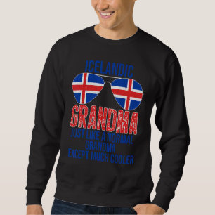 IJslandse grootmoeder IJsland Vlag zonnebrillen Mo Trui