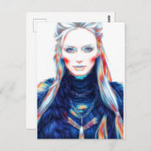 IJslandse heks Briefkaart (Voorkant / Achterkant)