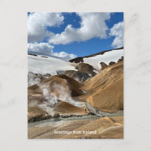 IJslandse hooglanden - briefkaart