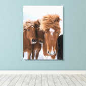 IJslandse horsmakreel, IJsland Canvas Afdruk (Insitu (Houten vloer))