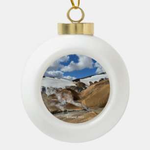 IJslandse keramische versiering Bal Ornament