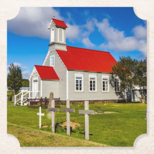 IJslandse kerk Kartonnen Onderzetters