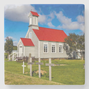 IJslandse kerk Stenen Onderzetter