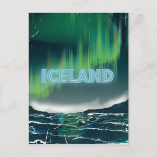 IJslandse Noorderlicht Reis Kunst Briefkaart
