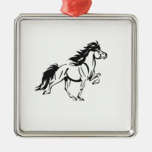 IJslandse paarden Metalen Ornament