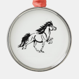 IJslandse paarden Metalen Ornament