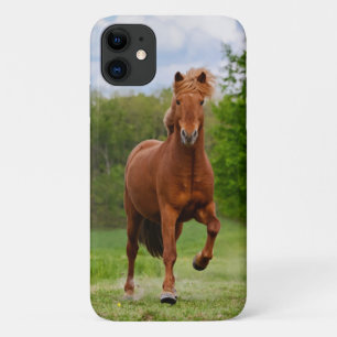 IJslandse Pony bij een Tölt Funny Photo Horse Lov iPhone 11 Hoesje
