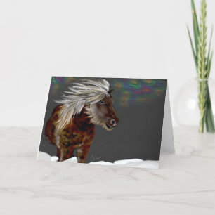 IJslandse Pony Feestdagen Kaart