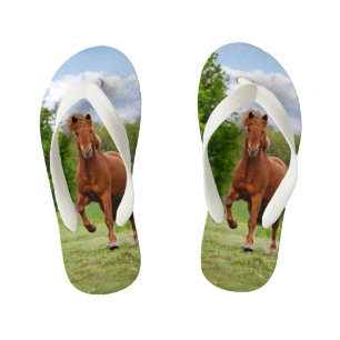 IJslandse Pony Tölt Funny Photo Horse Lovers Kinde Kinder Teenslippers
