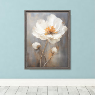 IJslandse Poppy Stretched Canvas Muurkunst Afdruk