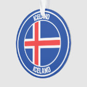IJslandse Ronde Emblem Ornament (voorkant)