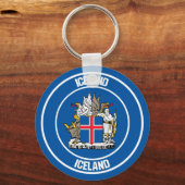 IJslandse Ronde Emblem Sleutelhanger (Voorkant)