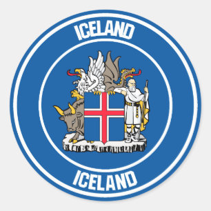 IJslandse Ronde Emblem Sticker
