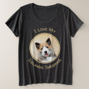IJslandse schaafschildering - Oorspronkelijke hond Grote Maat T-shirt