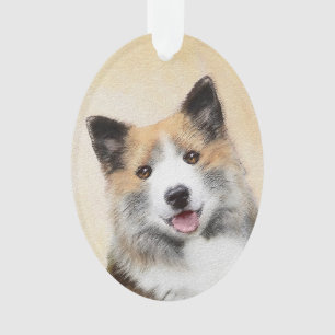 IJslandse scharnierschildering - Oorspronkelijke h Ornament